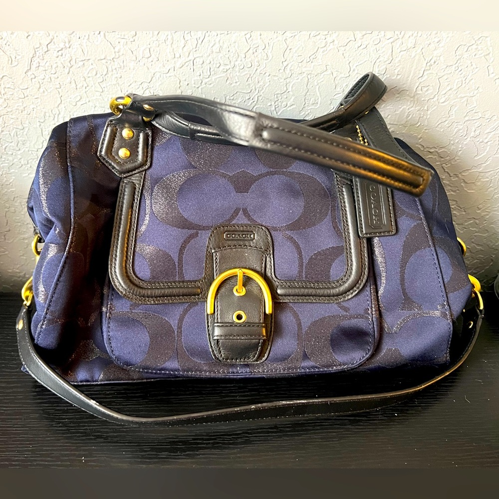 Authentic Coach Satchel and Matching Wallet